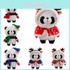 Christmas Cape Panda Plush Toy Wholesale Stock Detachable Holiday Gift