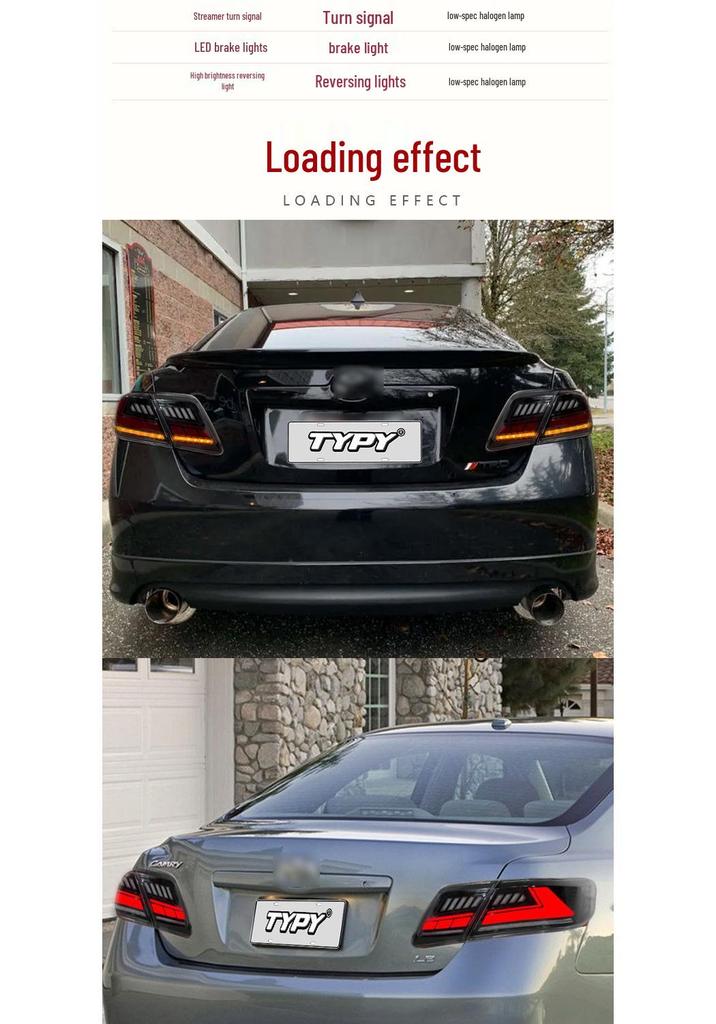 Enhanced LED Taillight with Sequential Turn Signals for 2007-2011 Toyota Camry (US Version)