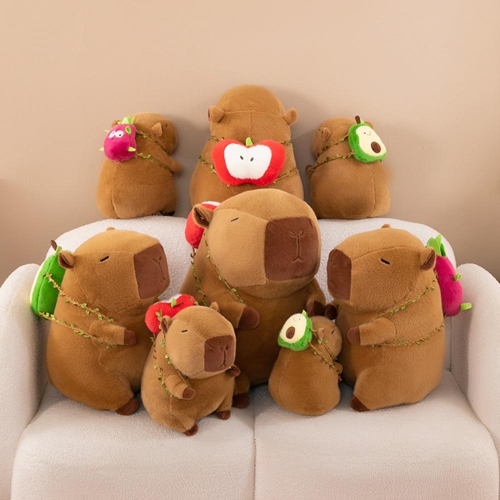 Simulation Capybara Plush Doll Cartoon Capibara Fluffty Doll Capybara Plush Toy Home Decor