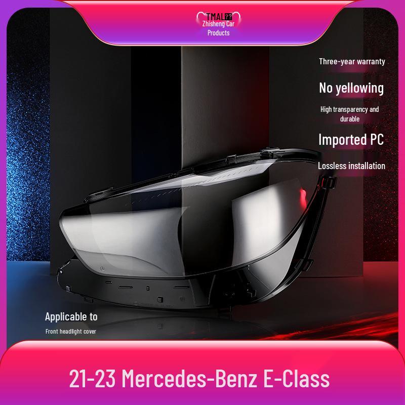 Headlight Lens Cover for 2021-2023 Mercedes-Benz E-Class W213 Coupe