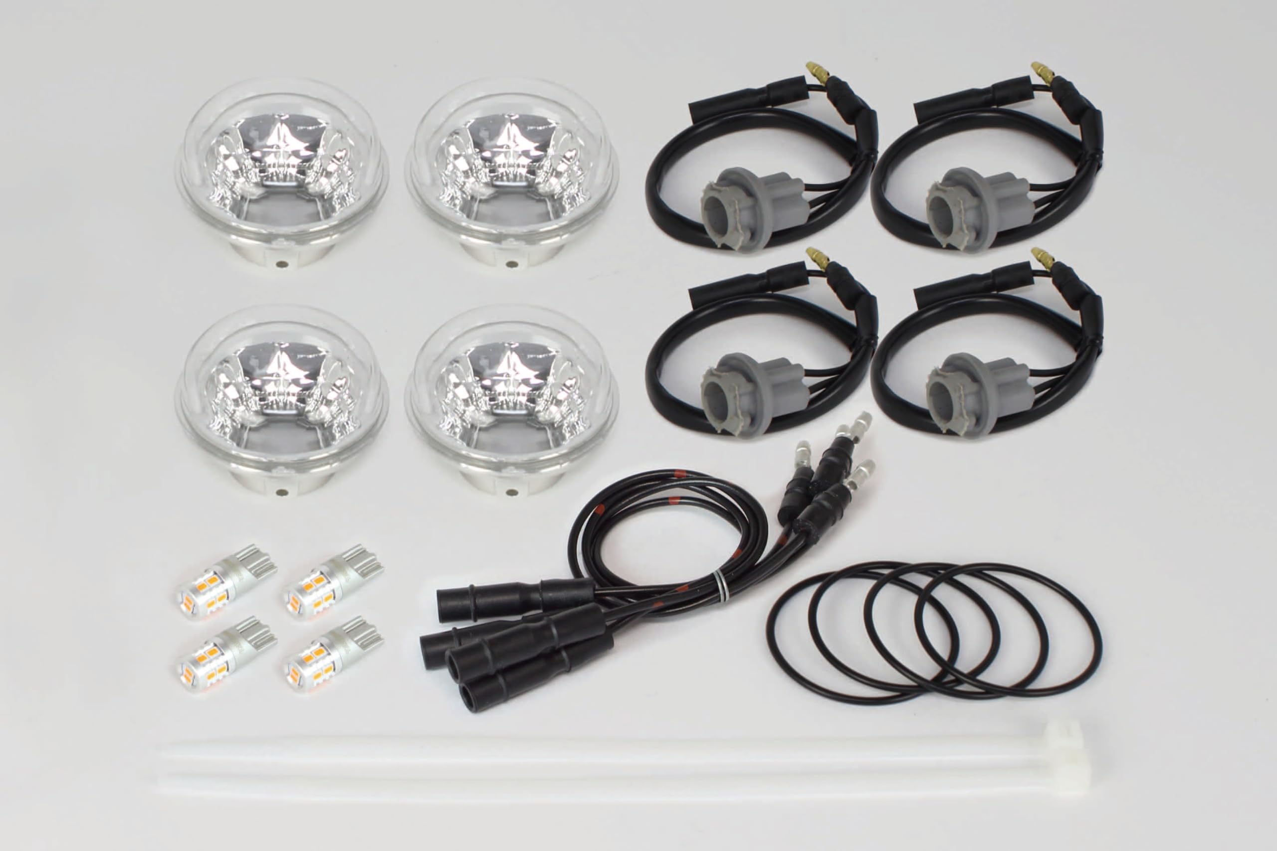 Special Parts Takegawa Blaze Turn Signals of Clear Lens for Monkey 125 and Dax 125 (Set 4) (JB02/JB03) (JB04) 05-08-0606