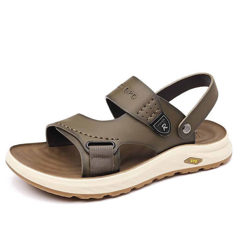2025 Summer New Sandals Breathable Men's Casual Soft Sole Driving To Work Dual-purpose Cool Slippers 2025