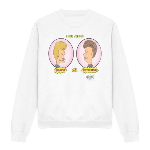 Beavis & Butthead Unisex Adult Heads In Ovals Sweatshirt