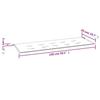 VidaXL Garden Bench Cushion Blue 150x50x3 Cm Oxford Fabric 43203