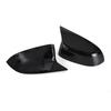 2x Black Rear View Side Mirror Cover Caps For BMW X3 X4 X5 X6 G01 G02 G05 G06