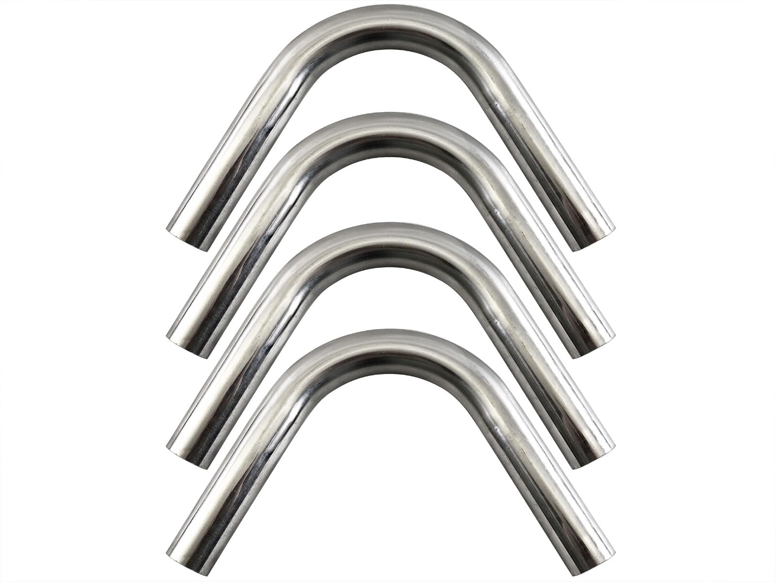 

BRIGHTZ Stainless Steel Bent 4 Pieces 38mm 38 120° Pipe, 1.2mm Thick, [CUR-PIPE-037-4PC] Diameter, 38, 120°