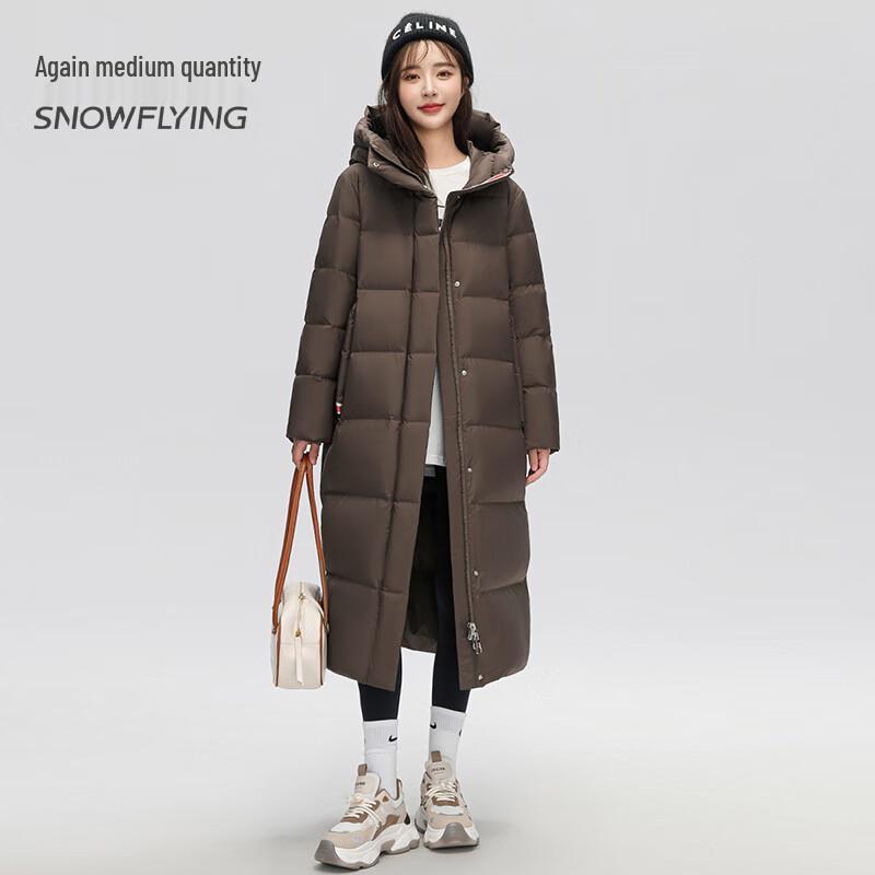 SNOWFLYING Women's Long Goose Down Winter Jacket X30143424F