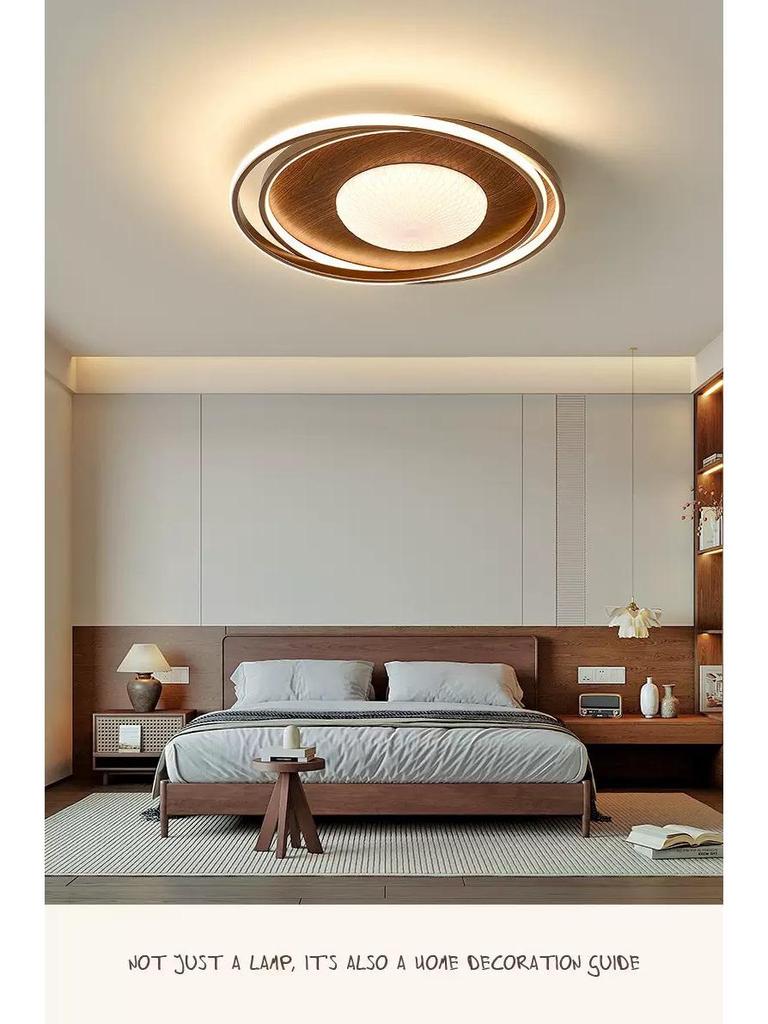 Chinese-Style Pastoral Ceiling Light for Balcony or Study Room - Eye Protection Design