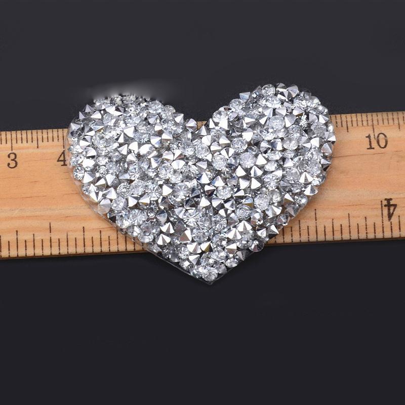 Herzförmige Kleidungsornamente, fünfzackige Bohraugen, Wärmeübertragungsdruck, selbstklebende Schuhe, Zubehör