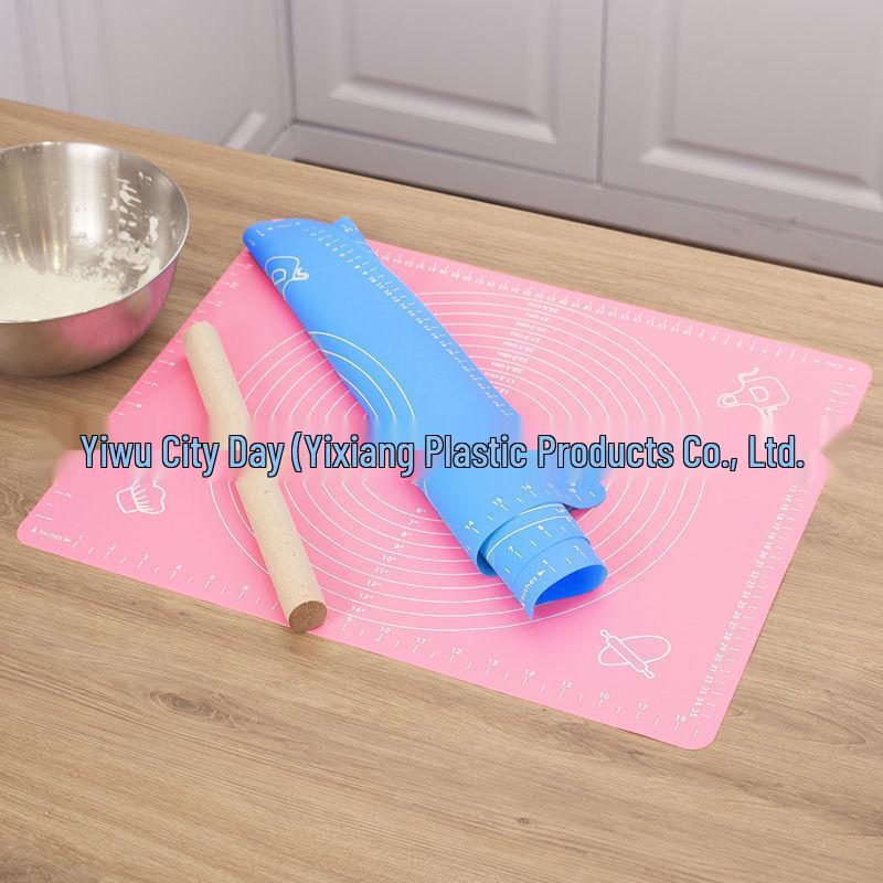 Verdickte Lebensmittelqualität Silikon Knet- und Backmatte - Multifunktionale Küchen-Schneide- und Rollmatte