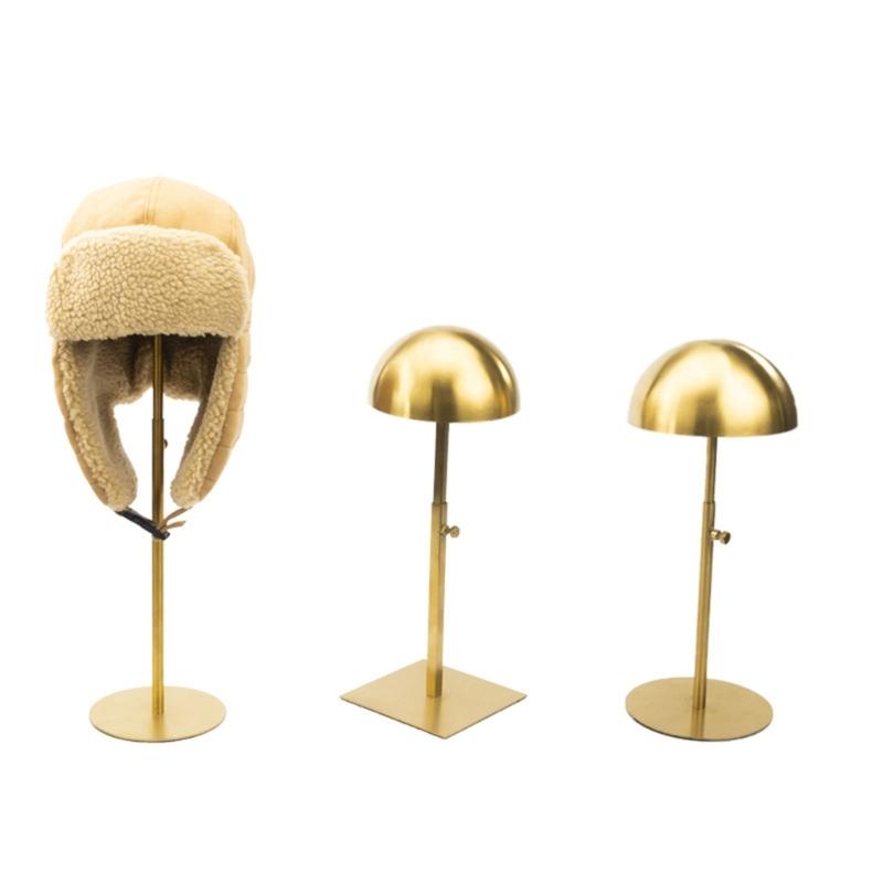 Adjustable Hat Holder Wigs Head Stand Practical Metal Home Hat Storage Stable Metal Stand for Hat and Wig Display