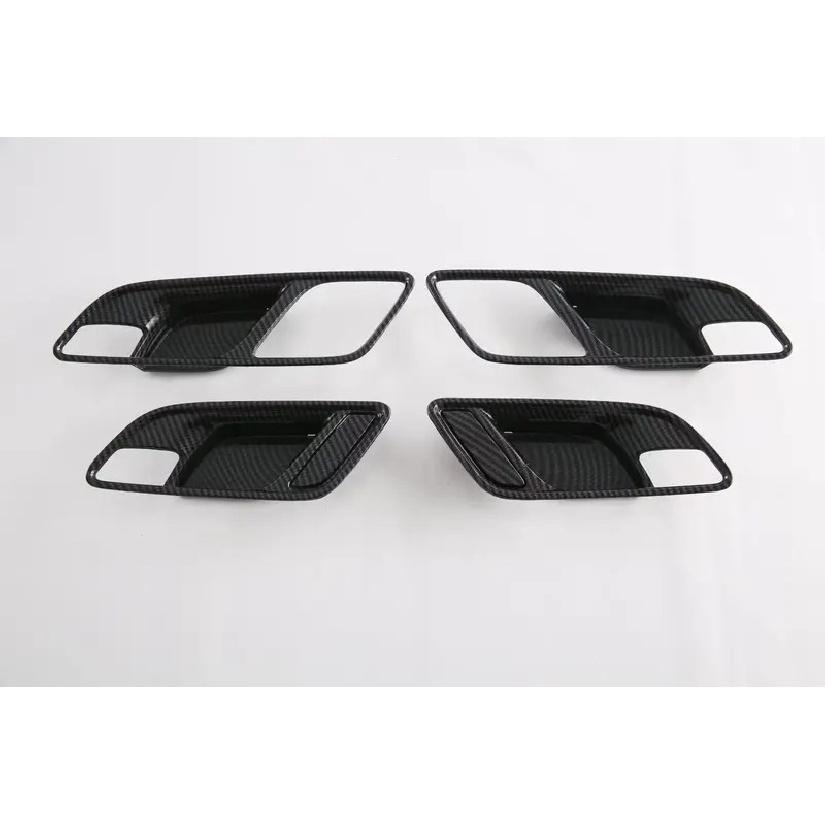 For MG HS 2018 2024 ABS Carbon Fiber Inner Door Handle Bowl Frame Cover Trims Car Styling Accessories