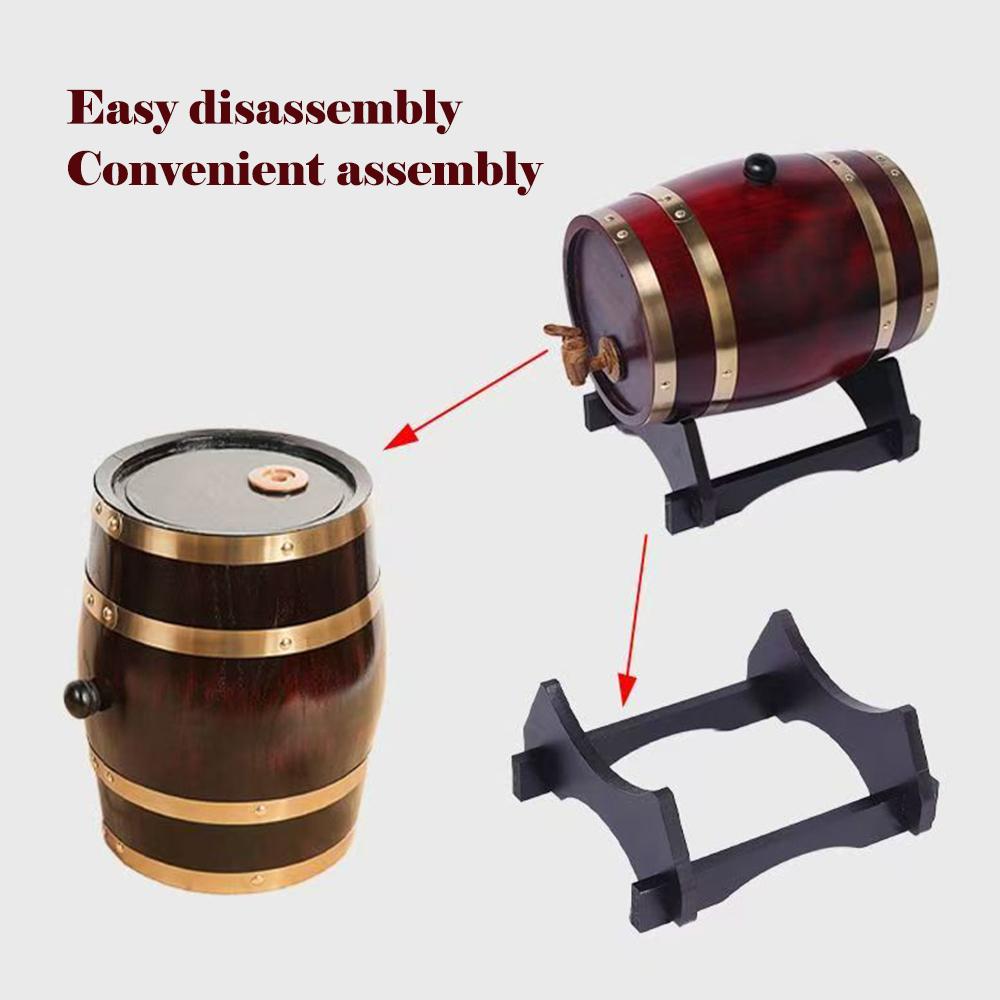 High-capacity pine wine barrel, Household solid wooden wine cask, Empty barrel for storing red wine, Winery make wine barrel, 3L