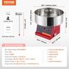 Electric Cotton Candy Machine, 1000W Candy Floss Maker, Commercial Cotton Candy Machine with Stainless Steel Bowl, and Sugar Scoop, Perfect for Home