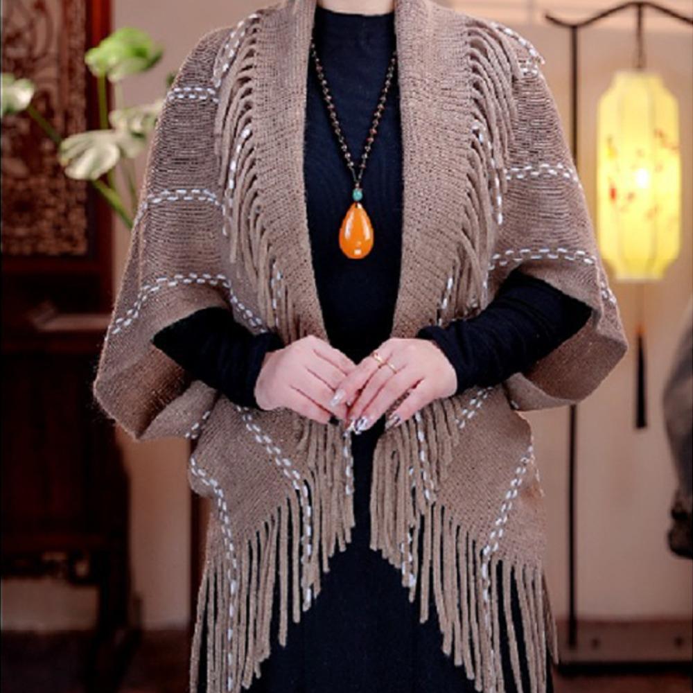 

Thickened Plush Wraps Scarf Luxury Tassel Loose Shawl Knitted Shawl for Evening Dresses Wedding верблюд