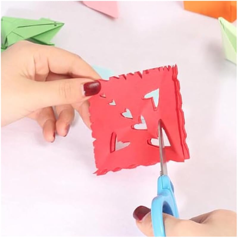 ECLET 5.5 X 5.5 Neon Origami Paper Pack of 100 Sheets (10 Sheet X 10 color)Fluorescent Color Both Side Coloured For Orig