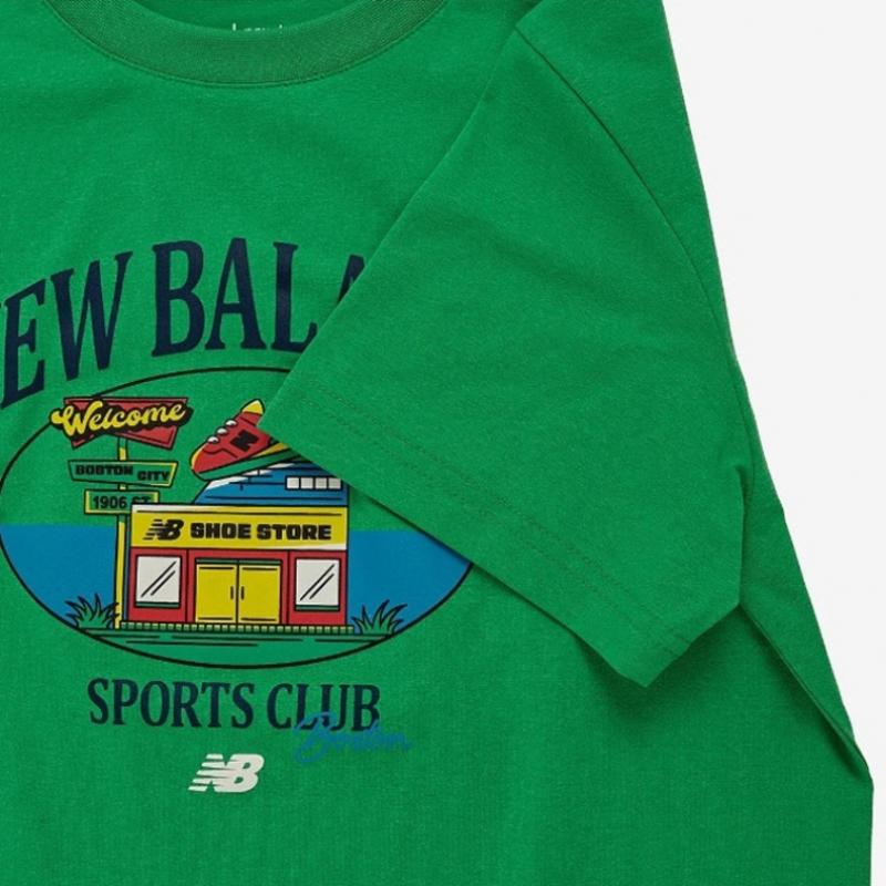 New Balance Half Club  Kids Graphic Sorona ShorT Sleeve T shirT Nk9ee2105u 40 ShorT Sleeve Tee