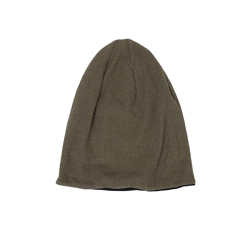 

[Nakota] EdgeCity edge city Waffle Organic Cotton Watch waffle organic cotton watch knit hat hat large size reversible men s Ladies M size olive x