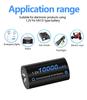 Cityork 1,2 V LR20 Rozmiar D Akumulator 10000 mAh Typ D R20 Akumulator NIMH + LCD Inteligentna ładowarka do baterii AA AAA CD 9 V