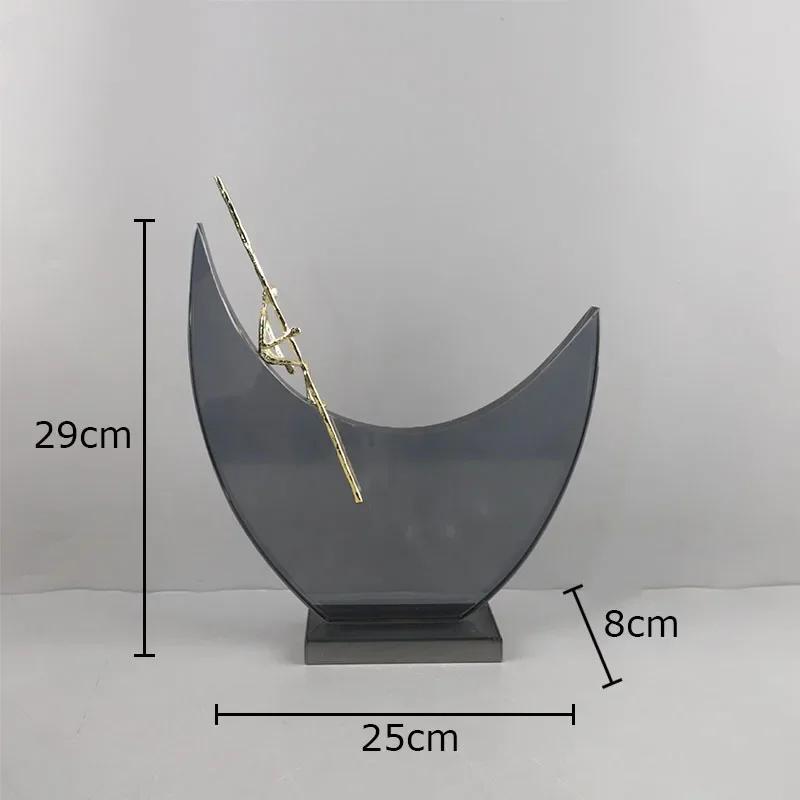 Creative Geometric Crystal Sculpture Abstract Crafts Desk Decoration Ornaments Crystal Artwork Statue Room Aesthetic Decor