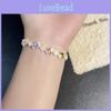 Copper Zircon Diamond Shape Bracelet With Sparkling Inlay For Women Gift Giving