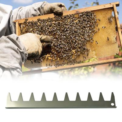 2x Stainless Beekeeping 9 Frame Spacing Accuracy Tool Ergonomic Design Suitable for Efficient Multiple Frame Measurement