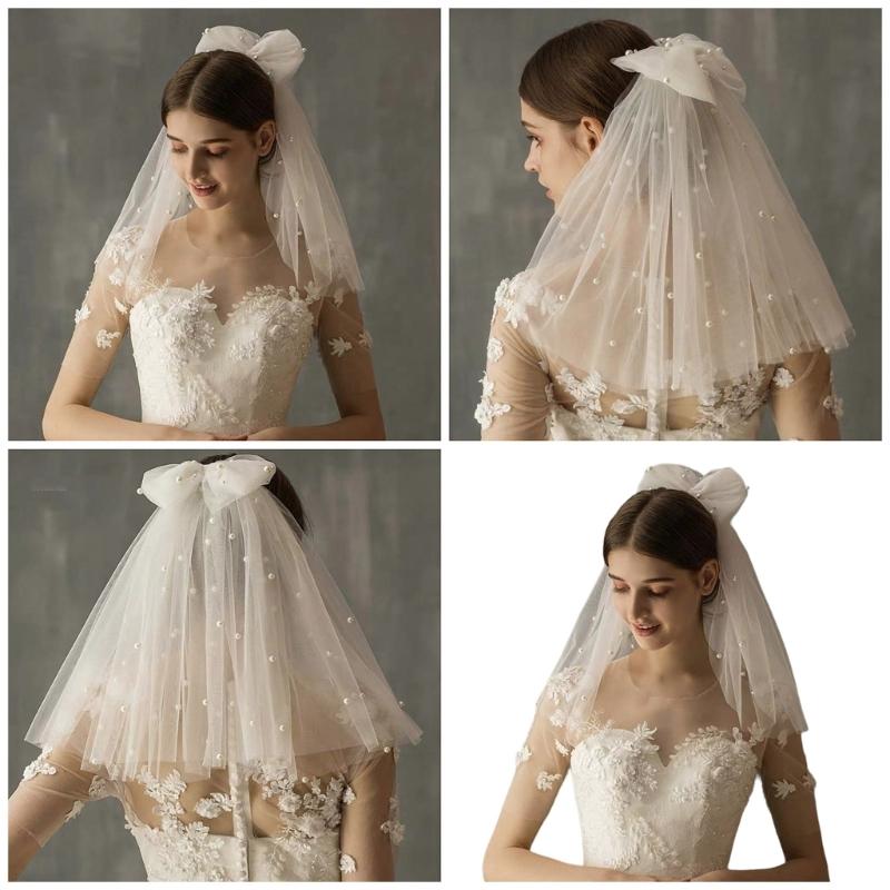 Bridal Pearls Veil Bachelorette Party Bridal Veil Decorations Bride To Be Gift Wedding Hen Night Bride To Be Gift