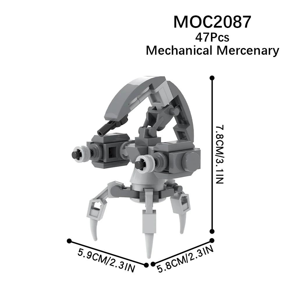 MOOXI Space Wars Series Robot Model MOC Brick DIY Diorama Adult Children Toys Building Block Set Montessori Gift Room Decoration