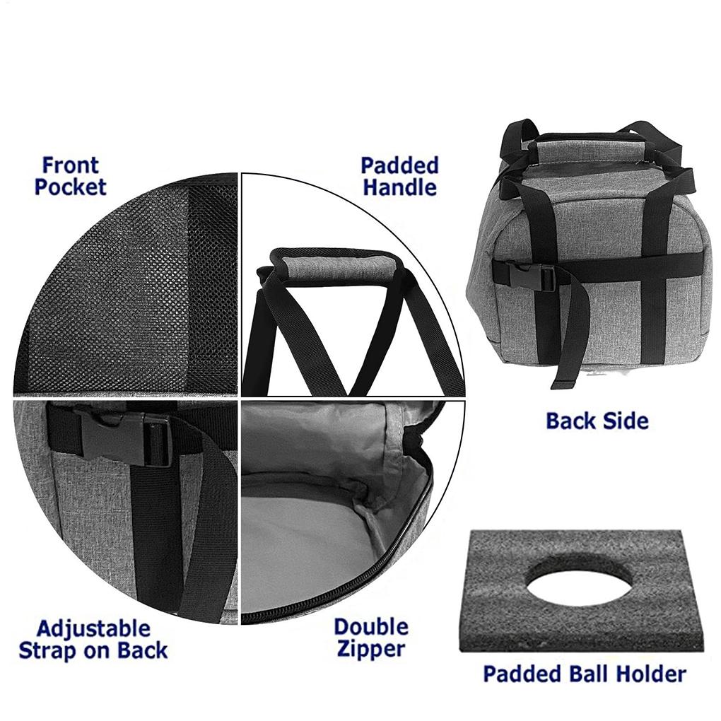 Portable Bowling Ball Tote Oxford Cloth Bowling Bag With Padded Ball Holder Durable and Stylish Packs Bowling Accessorie