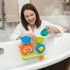 Bath Toy Crab Water Wheel Spinner with Whale and Submarine Features Suction Cup Mounted Bath Toy Set for Kids