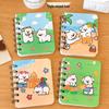 Cute Cartoon Dog Side-Flip Mini Notebook: Portable Pocket Diary for Students & Office