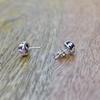Natural African amethyst stud , Amethyst Studs Amethyst Earrings Birthstone Earrings , Amethyst stud earrings , cute earrings , gift for her