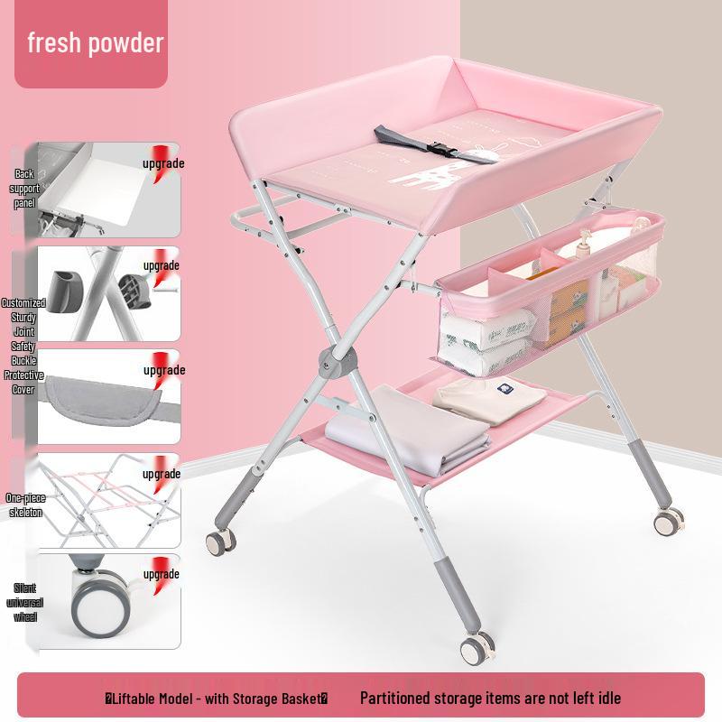 Portable Baby Changing Table: Multifunctional, Foldable & Washable for Diaper Changes and Massages