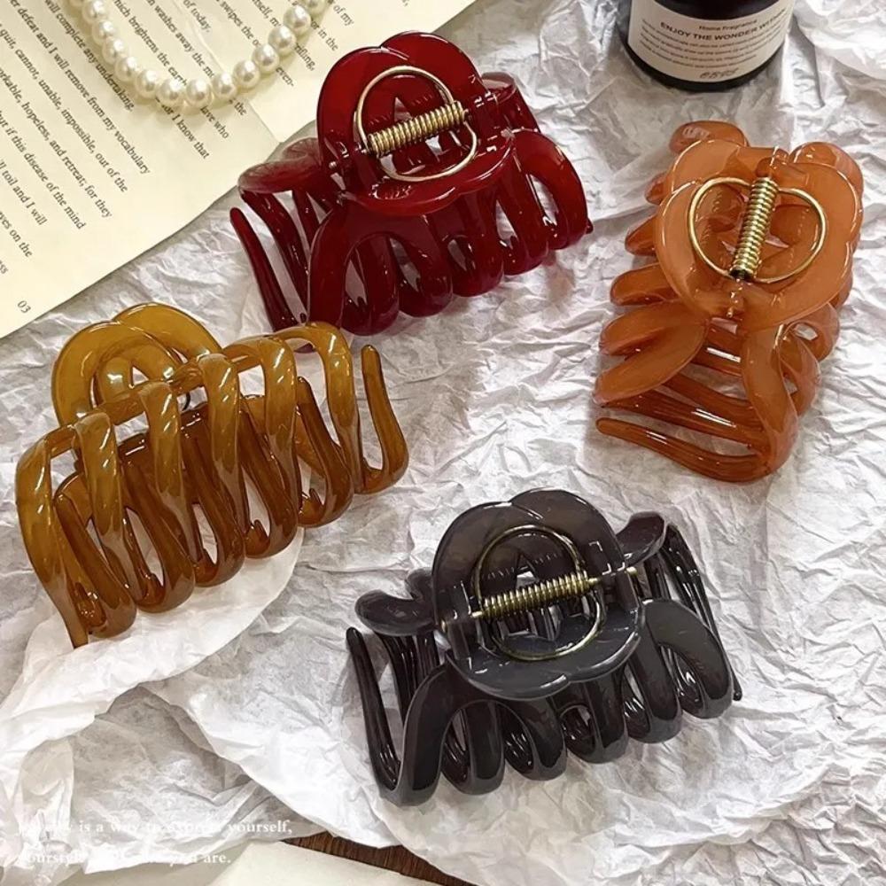 Design Pumpkin Hair Claw Clip Back Long Hair Hairpin Fashion Hair Ornament  For Women Gift