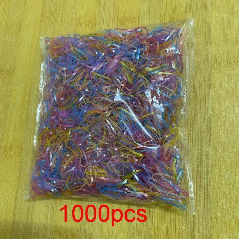 2000pcs/lot Children Transparent Hair Rubber Bands for Bracelets Baby Elastic Small Hair Tie Gum Kids Hair Beads Hair Accessorie