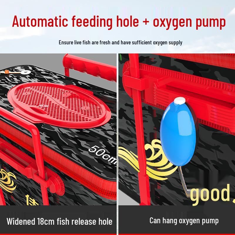 Multi-functional Foldable Fishing Bucket and Fish Protector