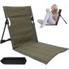Outdoor Foldable Camping Chair Garden Park Single Reclining Chair Backrest Cushion Picnic Camping Foldable Beach Chair
