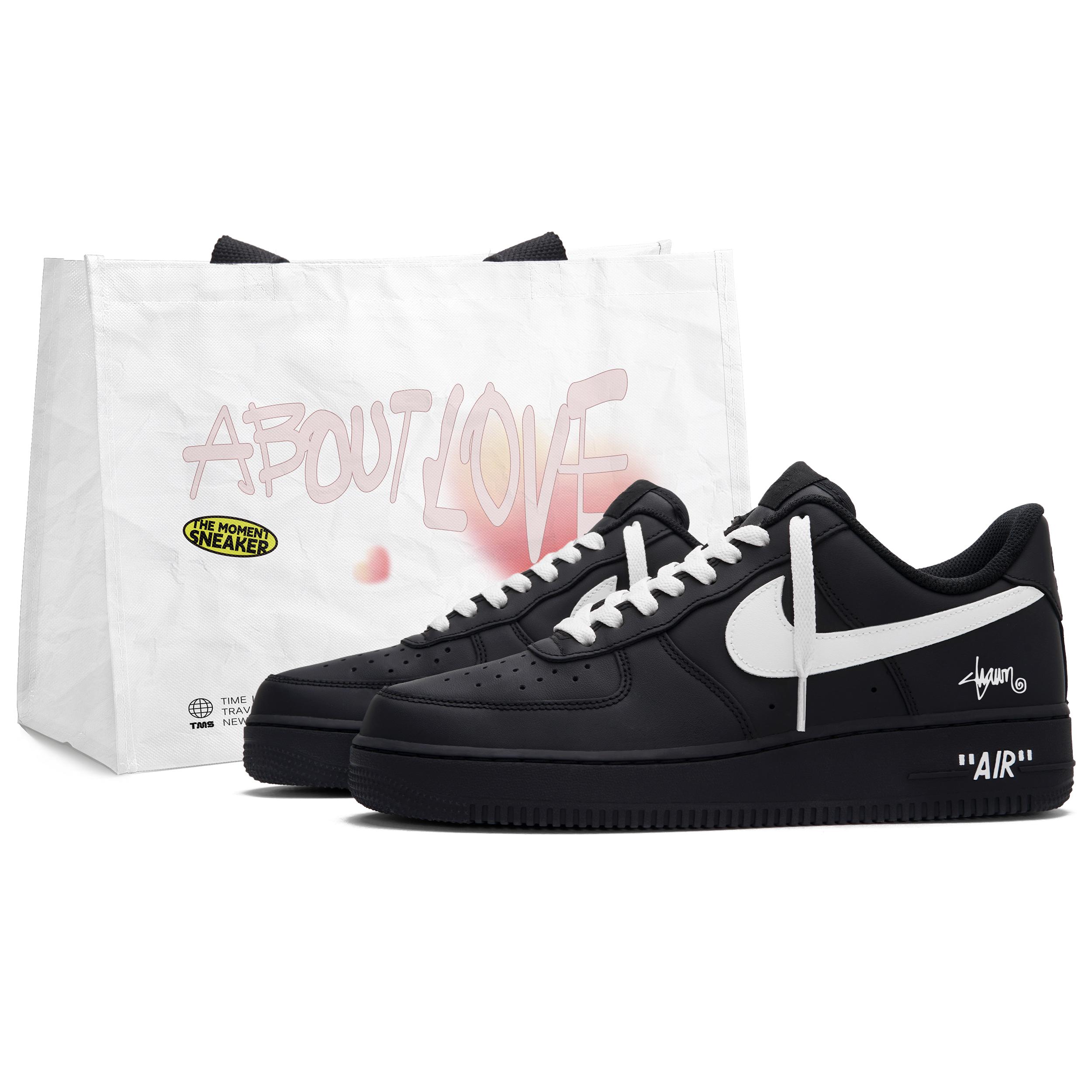 

Nike Air Force 1 Iceland Low top Skateboard Shoes Unisex Black Rice White CW2288-001(Team645-) 41