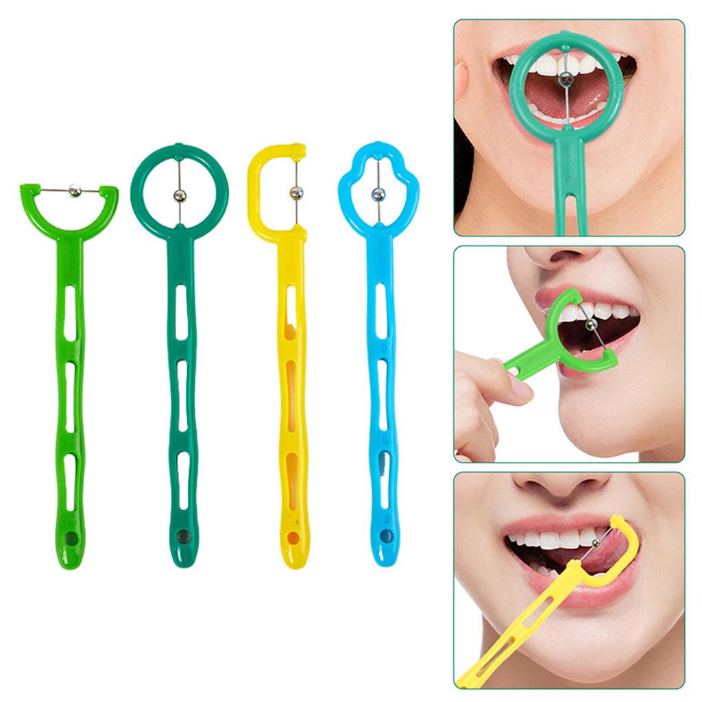 3/4Pcs Tongue Tip Lateralization and Elevation Tools Therapeutic Tool Set for Apraxia Dysarthria Improve Feeding Skills