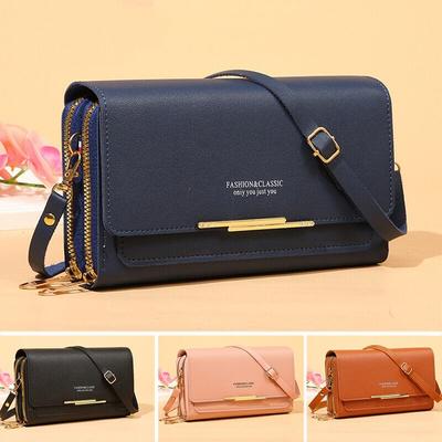 Women Long Wallet Money Clutch Handbag  Multifunctional Shoulder Bag Hand Bag Zipper Purse Mobile Bag