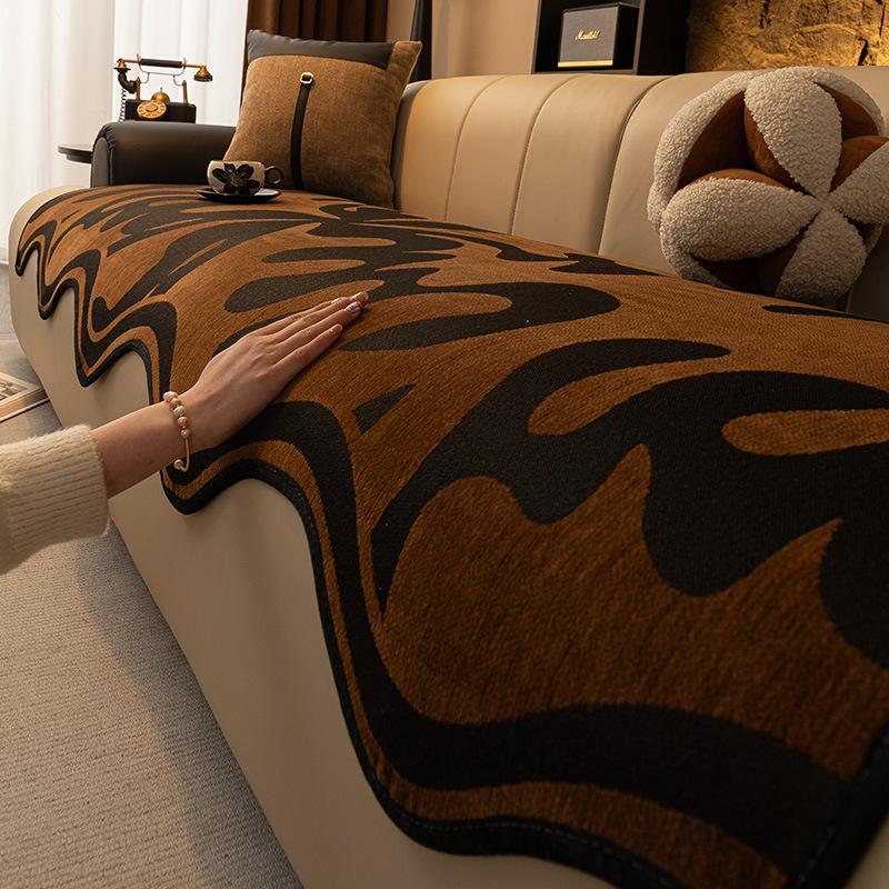 Irregular Special-Shaped Sofa Cushion, Universal Non-Slip Seat Cushion For All Seasons, Light Luxury And High-End New Straight-Row Sofa Cover