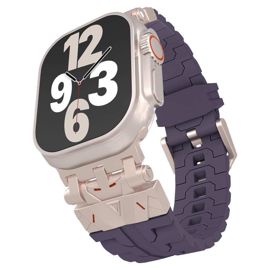 1 szt. Silikonowy pasek do Apple Watch S10 46mm dla Apple Watch Pasek mechaniczny 9 8 7 6 5 4 Ultra 2 49mm 45mm 44mm 42mm Bransoletka Akcesoria do smartwatcha