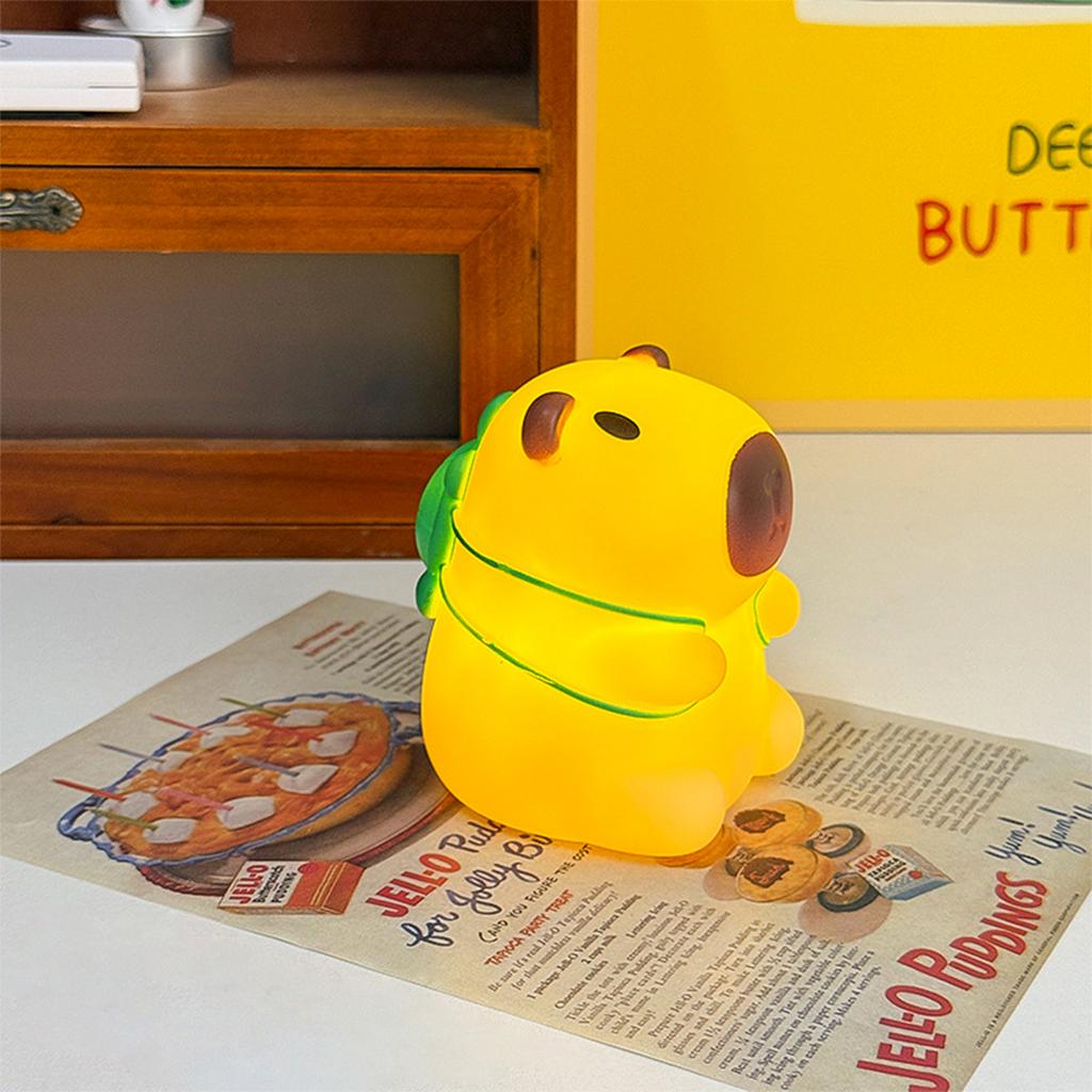 Cute Pet Capybara Night Light Cartoon Bedside Bedside Bedroom Light Cute Dimming Sleep Dimming Sleep Cute LED Bedroom