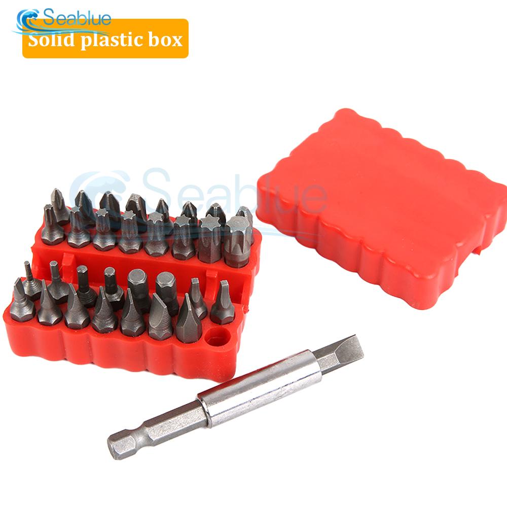33Pcs Magnetic Extension Bit Holder Screwdriver Bits Set Quick Release Bit Holder For Electric Screwdriver Bit Accessories