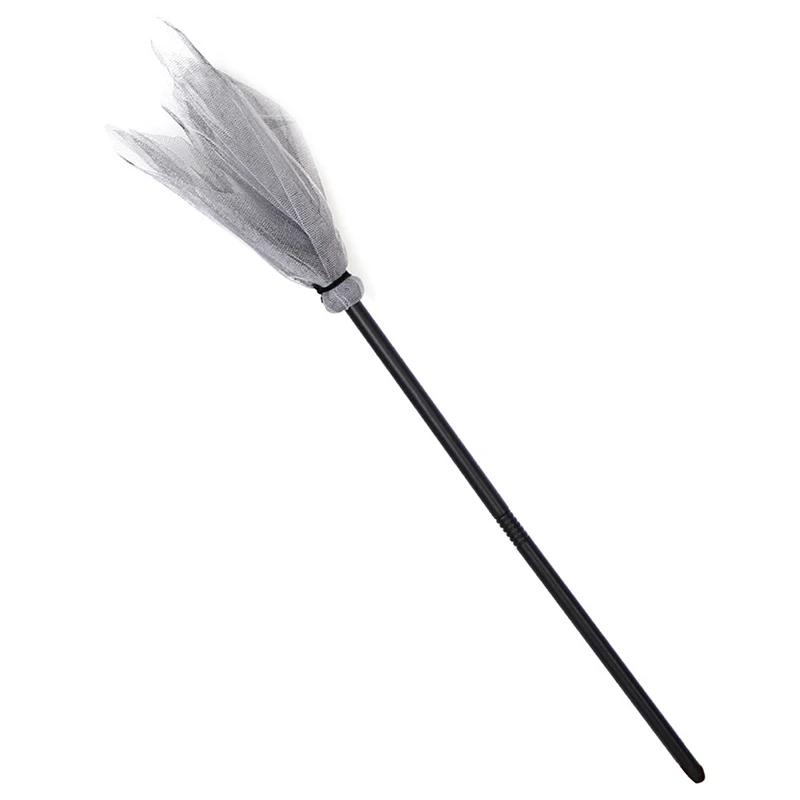 Halloween Party Witch Broom Kids Plastic Cosplay Flying Broomstick Props For Masquerade Halloween Cosplay