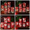 6pcs Traditional Lucky Money Bag Hongbao Money Packet Cartoon Good Luck Red Pocket  Wedding Birthday