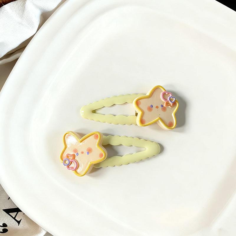 Adorable Cartoon Hair Clip Set: Sweet and Cool Versatile Bangs and Side Clips for Girls