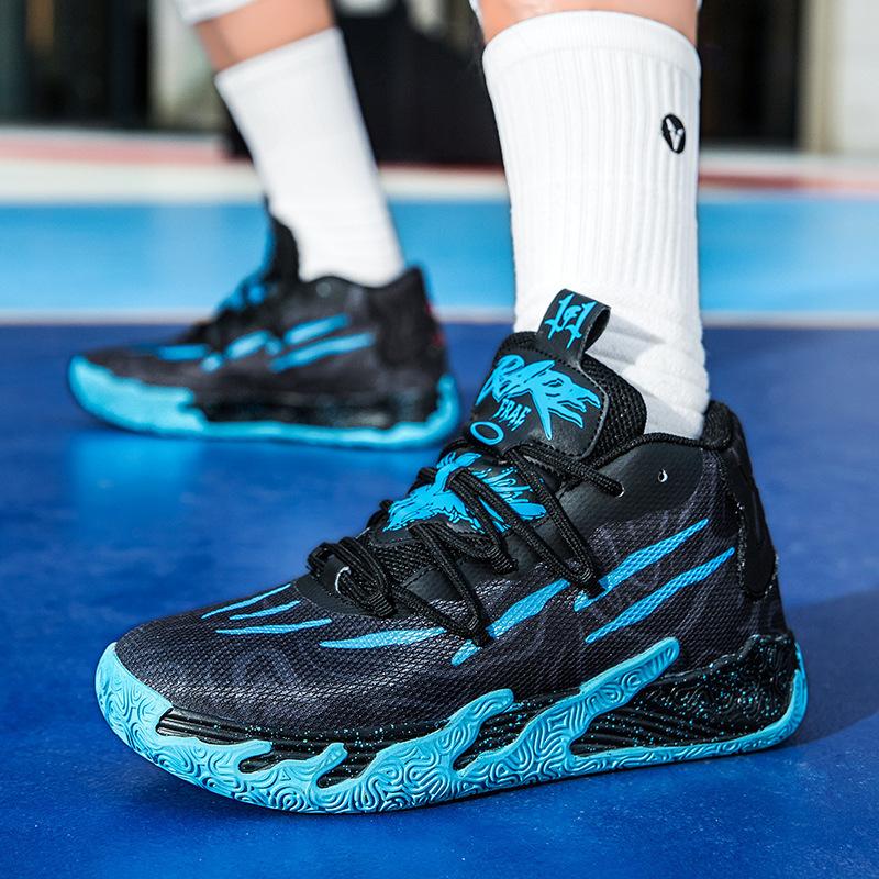 

Баскетбольные кроссовки мужские высокие 2025 новые молодежные студенческие мужские повседневные кроссовки спортивная обувь для бега сетчатые тренировочные кроссовки 45