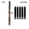 New Jinhao Transparent Colour Business Office Fountain Pen   Student School Stationery Supplies