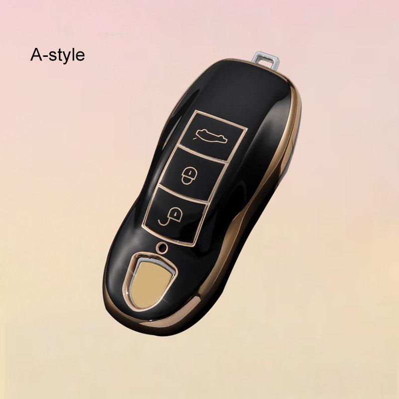 Voor Cayenne Panamera Macan Cayman 911 718 918 958 Sleuteletui Cover Shell Fob Afstandsbediening Sleutelbeschermer Houder Accessoires